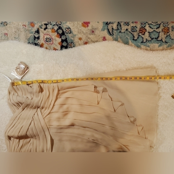 David's bridal NWT strapless crinkle chiffon mini dress. Womens Size 8. NWT! - Picture 8 of 13